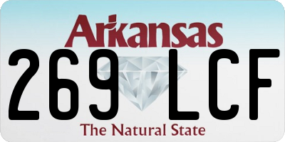 AR license plate 269LCF
