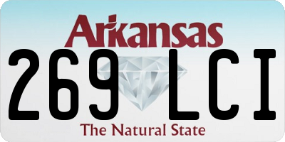 AR license plate 269LCI