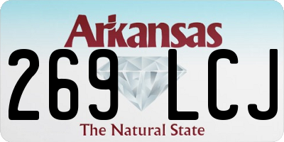 AR license plate 269LCJ