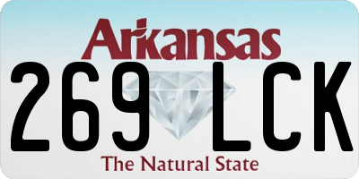 AR license plate 269LCK