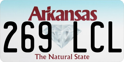 AR license plate 269LCL
