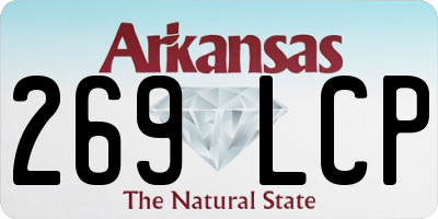 AR license plate 269LCP