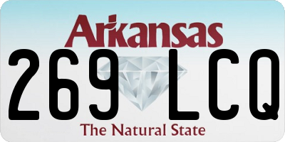 AR license plate 269LCQ