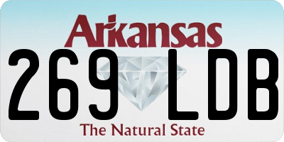 AR license plate 269LDB