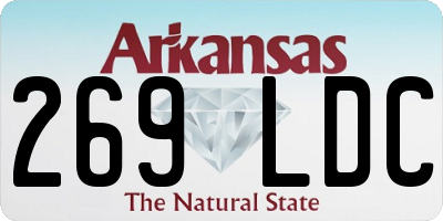 AR license plate 269LDC