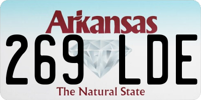AR license plate 269LDE