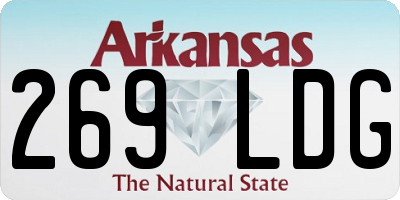 AR license plate 269LDG