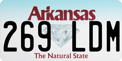 AR license plate 269LDM