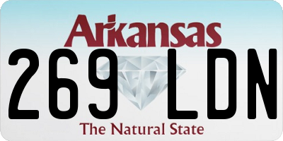 AR license plate 269LDN