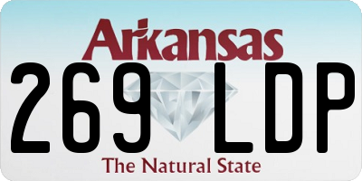 AR license plate 269LDP