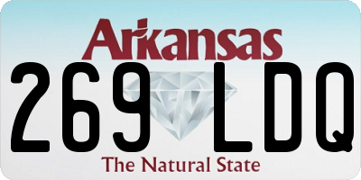 AR license plate 269LDQ
