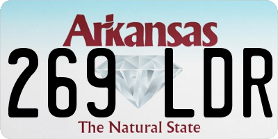 AR license plate 269LDR