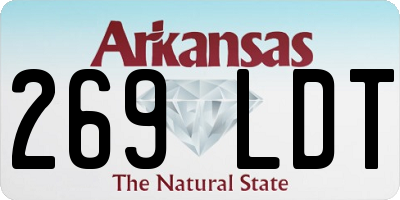 AR license plate 269LDT