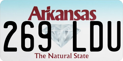 AR license plate 269LDU