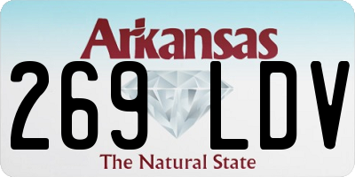 AR license plate 269LDV
