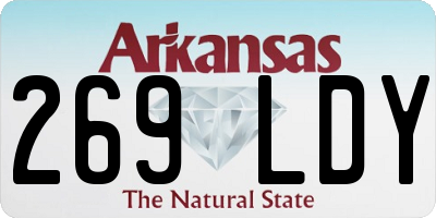 AR license plate 269LDY