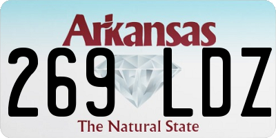 AR license plate 269LDZ