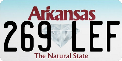 AR license plate 269LEF