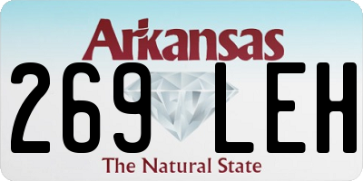 AR license plate 269LEH