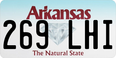 AR license plate 269LHI
