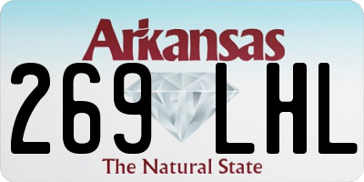 AR license plate 269LHL