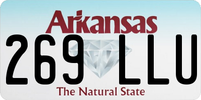 AR license plate 269LLU