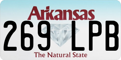 AR license plate 269LPB