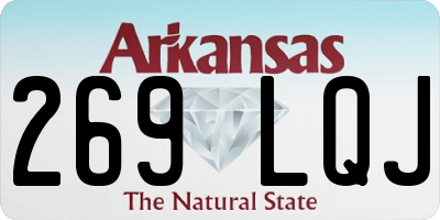 AR license plate 269LQJ