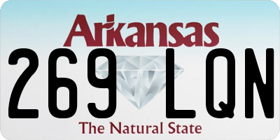 AR license plate 269LQN