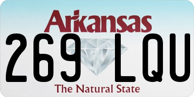 AR license plate 269LQU