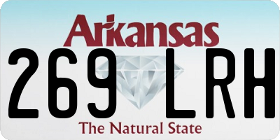 AR license plate 269LRH