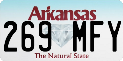 AR license plate 269MFY