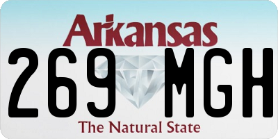 AR license plate 269MGH