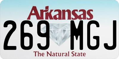 AR license plate 269MGJ