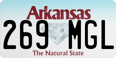 AR license plate 269MGL