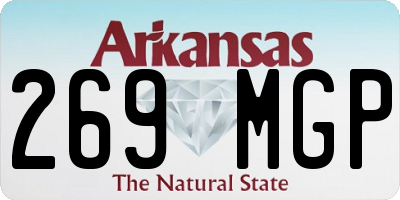 AR license plate 269MGP