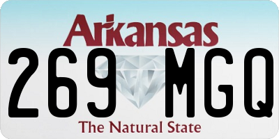 AR license plate 269MGQ