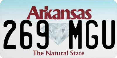 AR license plate 269MGU