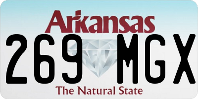 AR license plate 269MGX