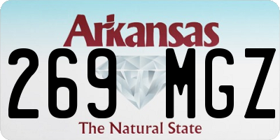 AR license plate 269MGZ