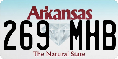 AR license plate 269MHB