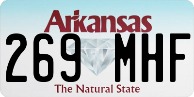 AR license plate 269MHF