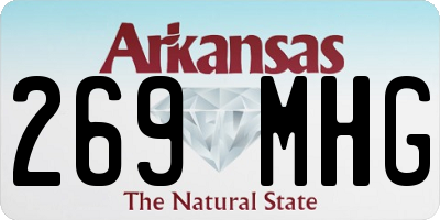 AR license plate 269MHG