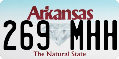 AR license plate 269MHH