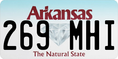 AR license plate 269MHI