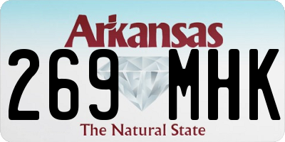 AR license plate 269MHK