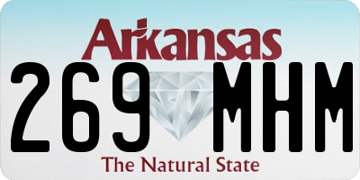 AR license plate 269MHM