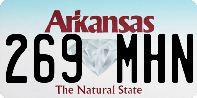 AR license plate 269MHN