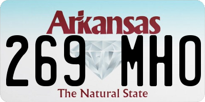 AR license plate 269MHO