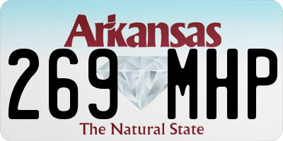 AR license plate 269MHP